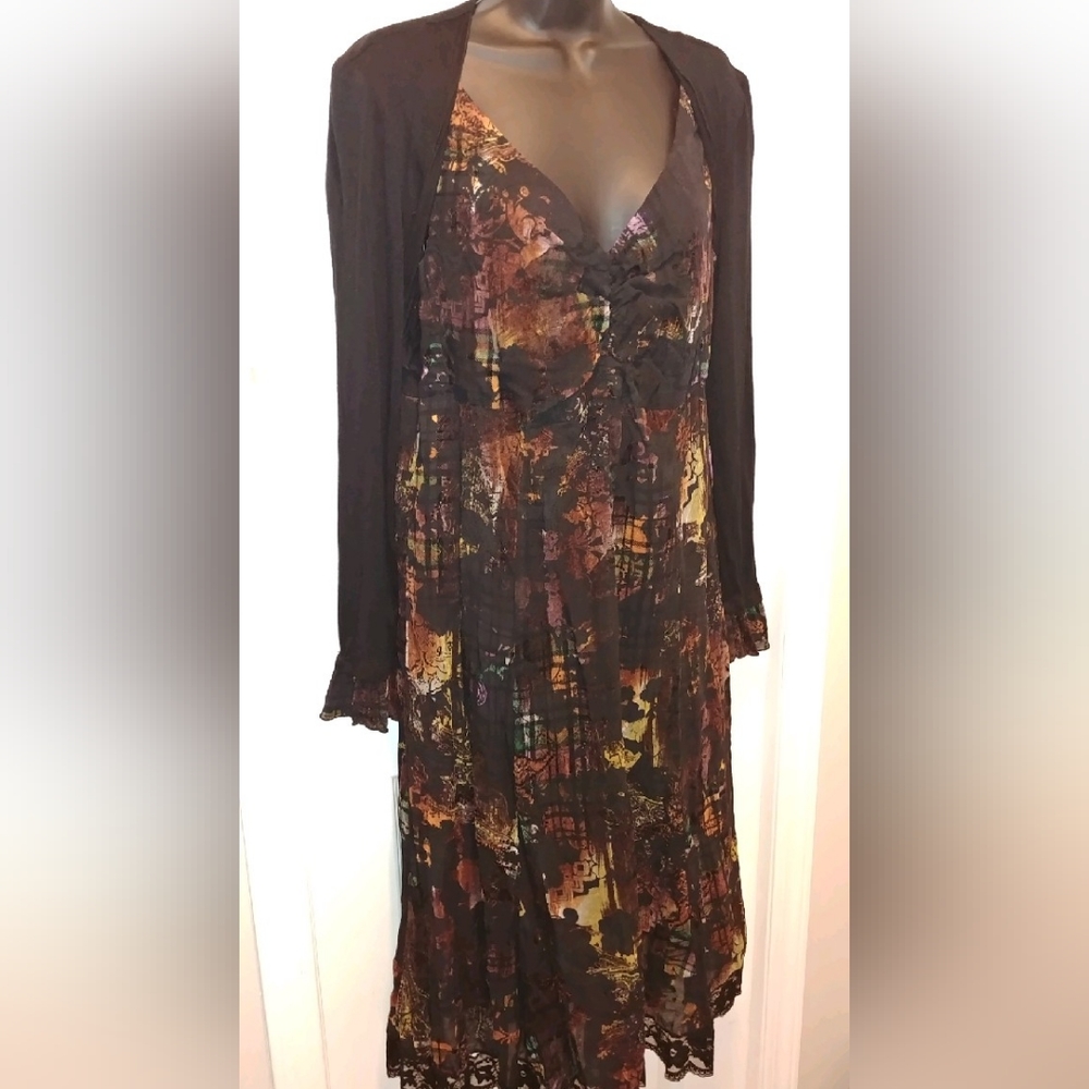 Linea Domani velvet burnout dress